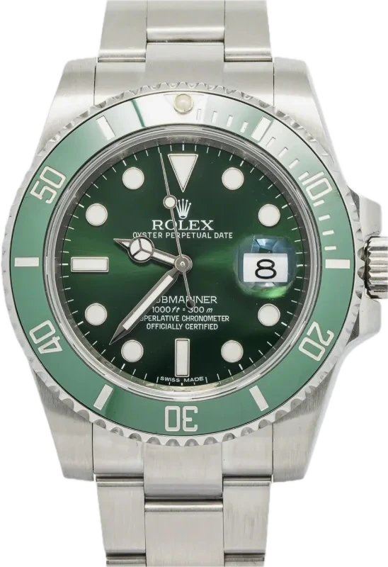 Rolex Submariner Hulk with a green dial and bezel